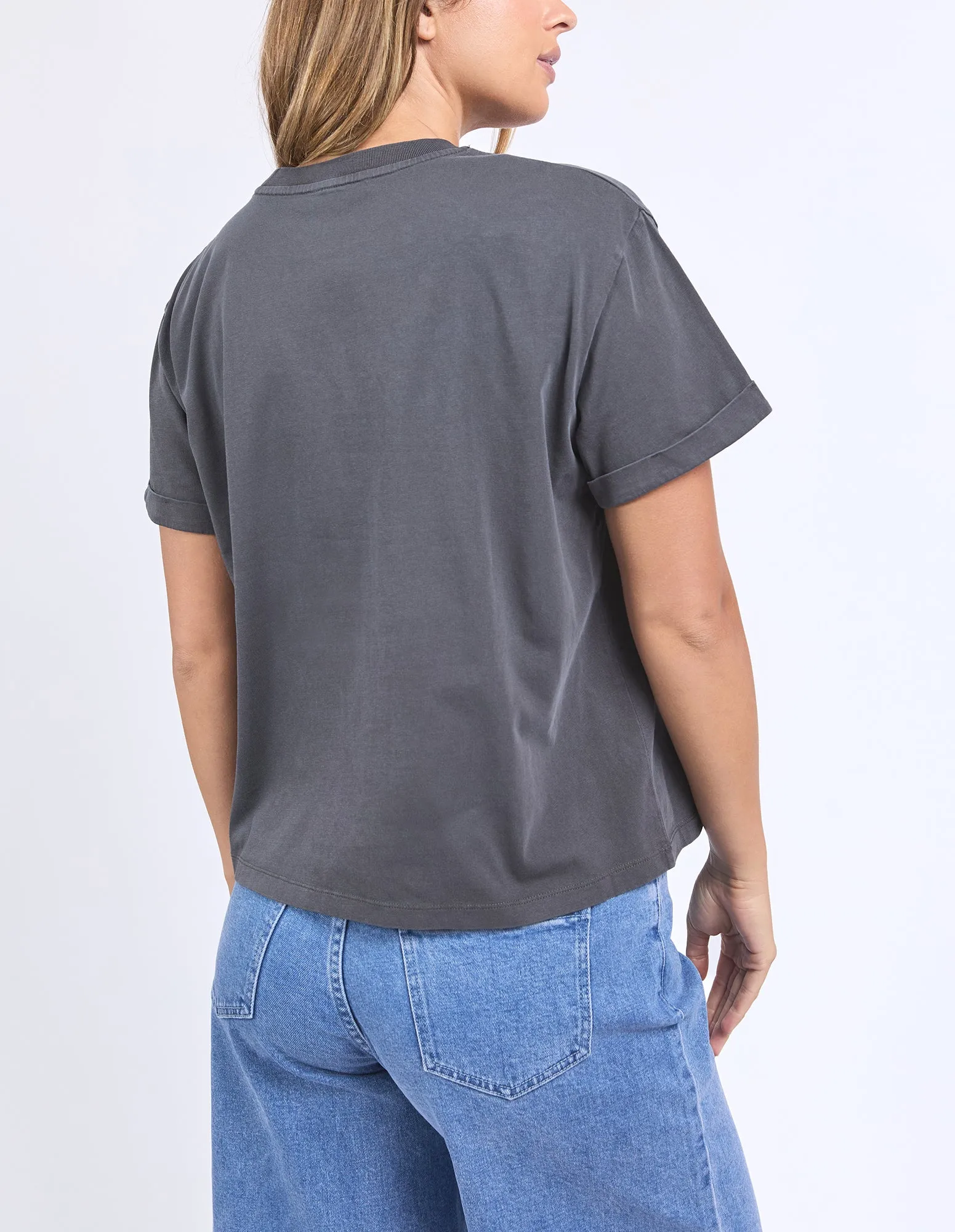 Line Tee Charcoal sold by Foxwood Clothing product image thumbnail 3