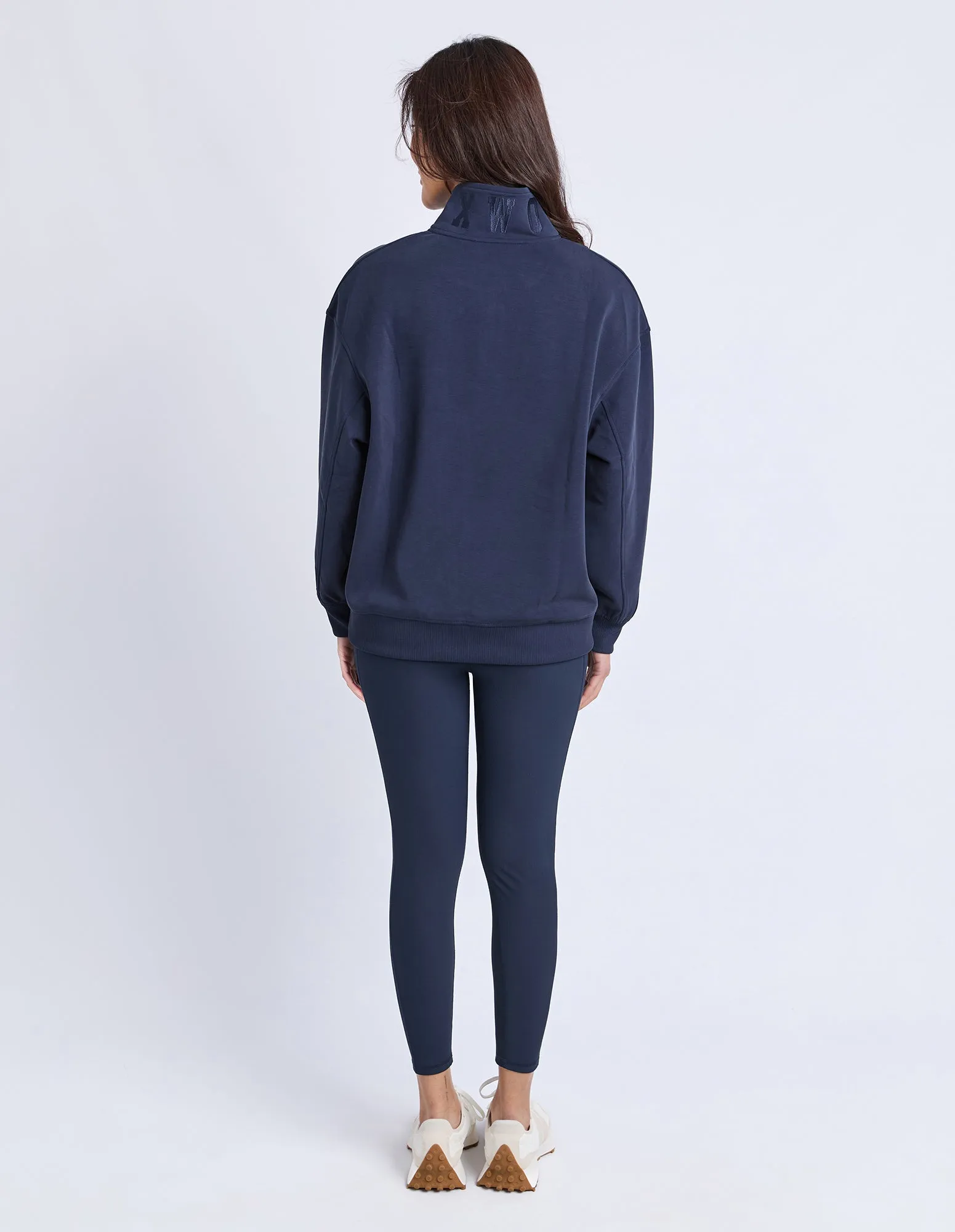 Luxe Zip Crew Navy sold by Foxwood Clothing product image thumbnail 3