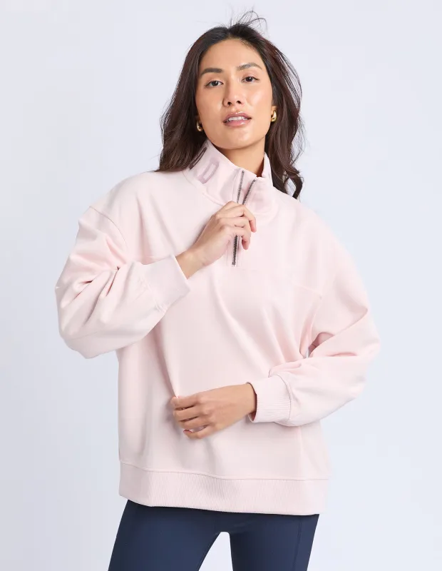 Luxe Zip Crew Blossom sold by Foxwood Clothing