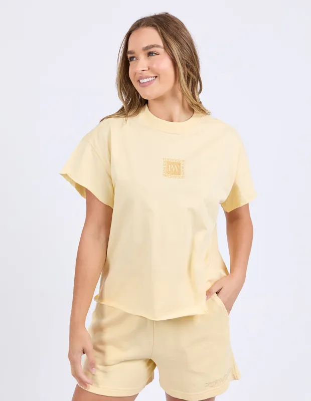 Stamp Tee Lemon sold by Foxwood Clothing