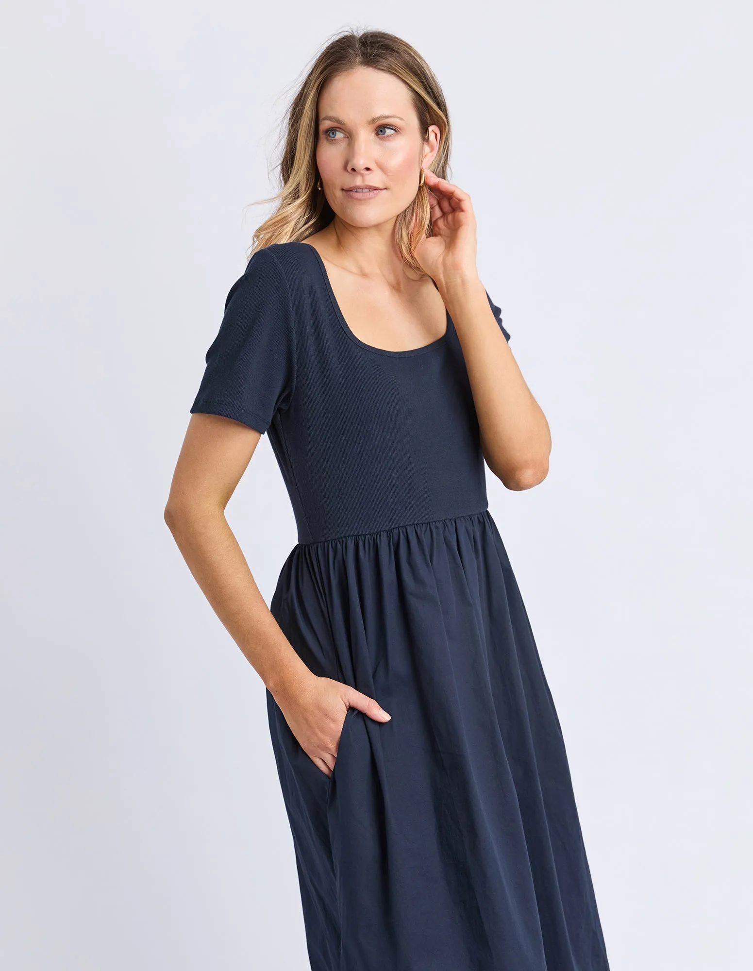 Ella Dress Navy sold by Foxwood Clothing product image thumbnail 4