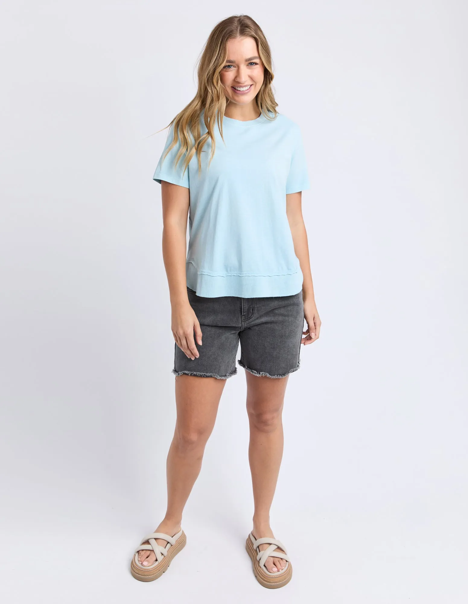 Farrah Tee Crystal Blue sold by Foxwood Clothing product image thumbnail 2