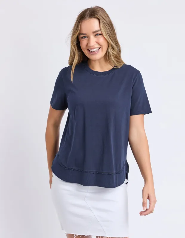 Farrah Tee Dark Sapphire sold by Foxwood Clothing