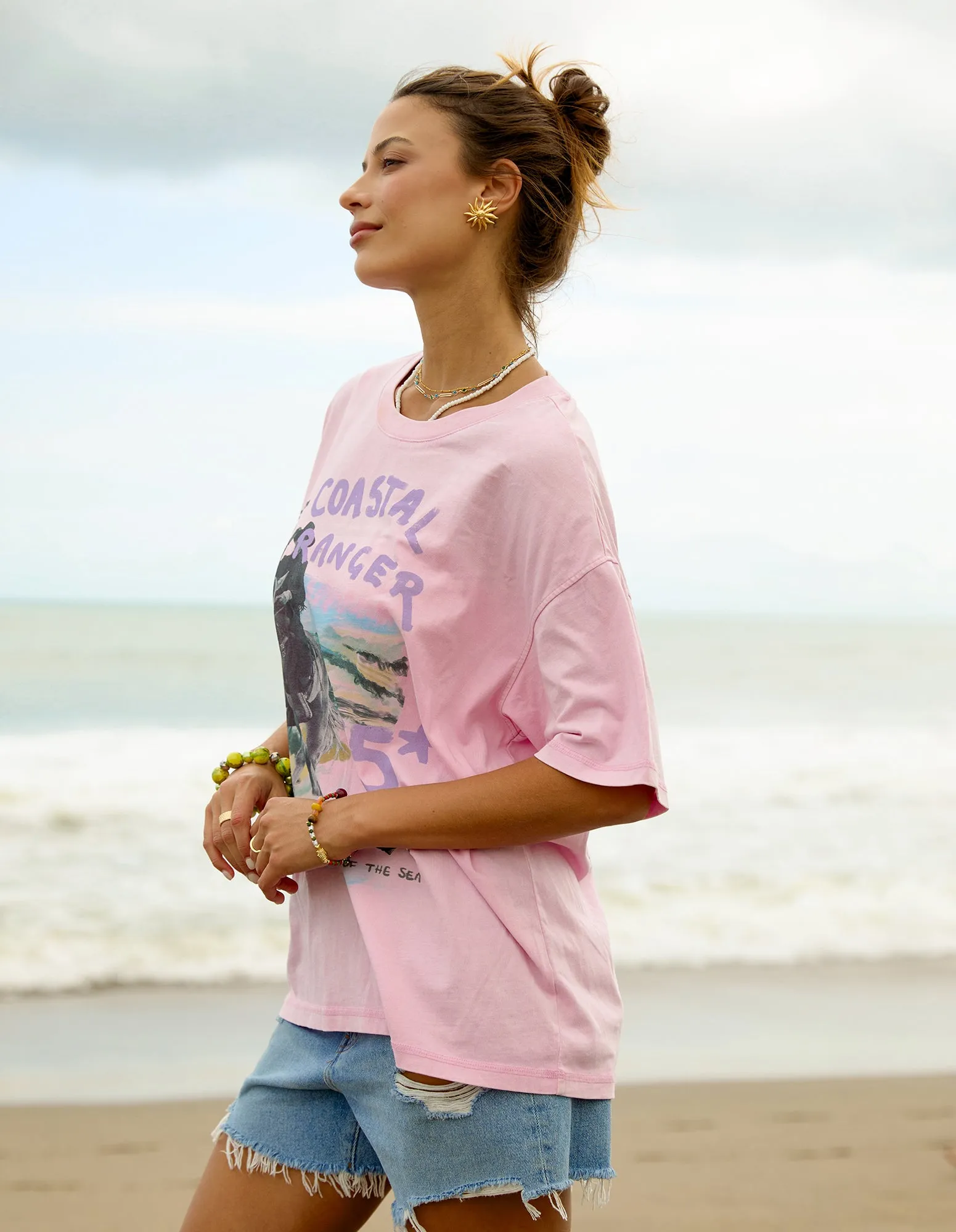 Coastal Ranger Tee Bubblegum Pink sold by Foxwood Clothing product image thumbnail 5