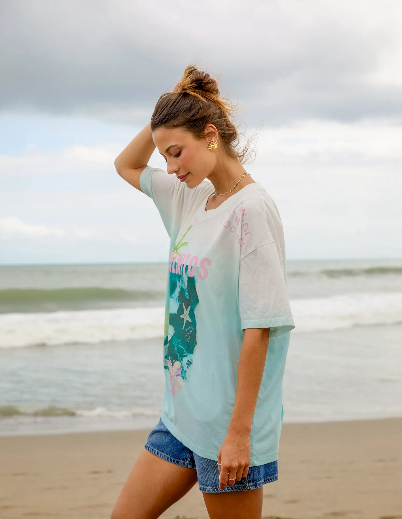 Timeless Tides Tee White sold by Foxwood Clothing product image thumbnail 3