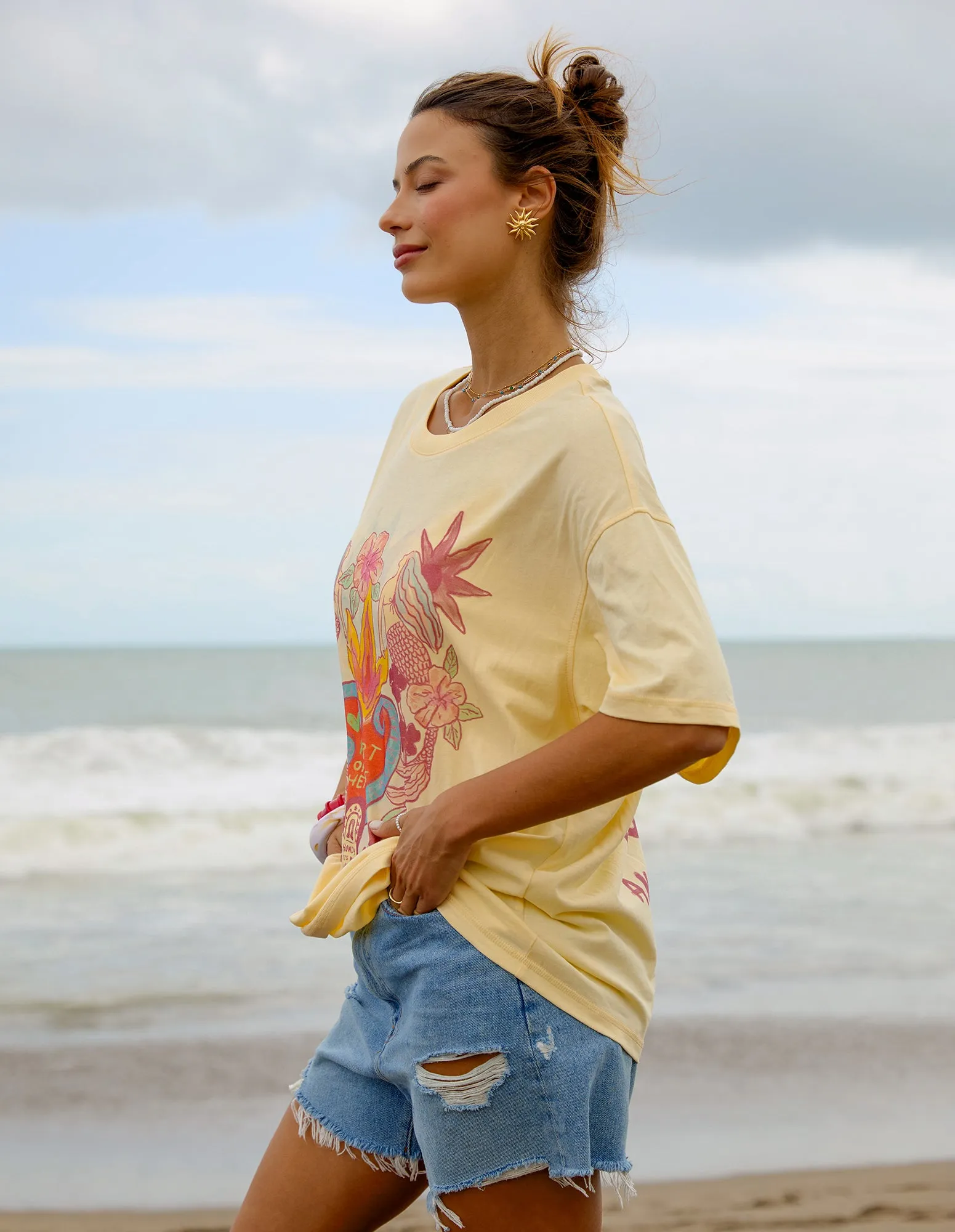 Heart Of Hearts Tee Lemon sold by Foxwood Clothing product image thumbnail 4