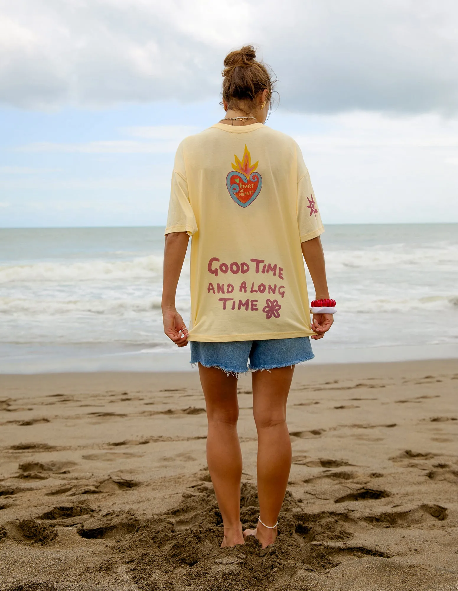 Heart Of Hearts Tee Lemon sold by Foxwood Clothing product image thumbnail 5