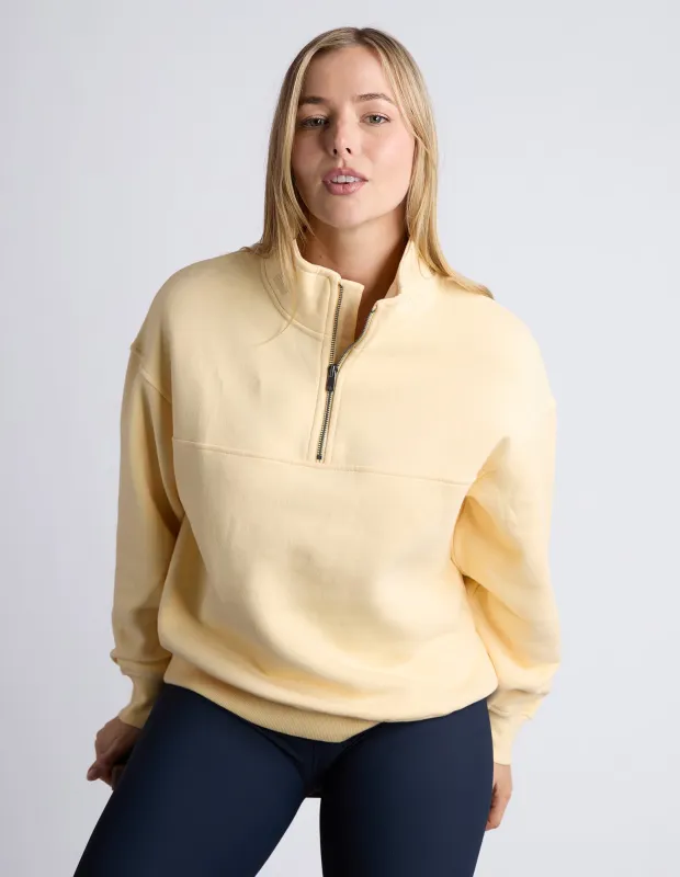 College Zip Crew Lemon sold by Foxwood Clothing
