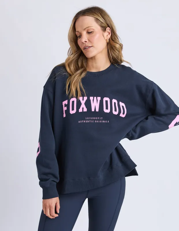 Interval Crew Navy With Neon Pink sold by Foxwood Clothing