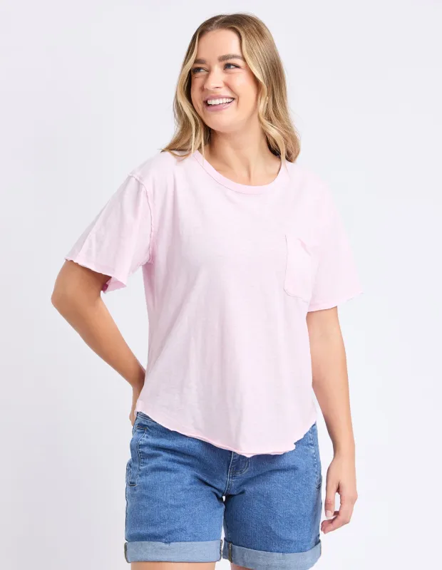 San Diego Tee Pale Pink sold by Foxwood Clothing