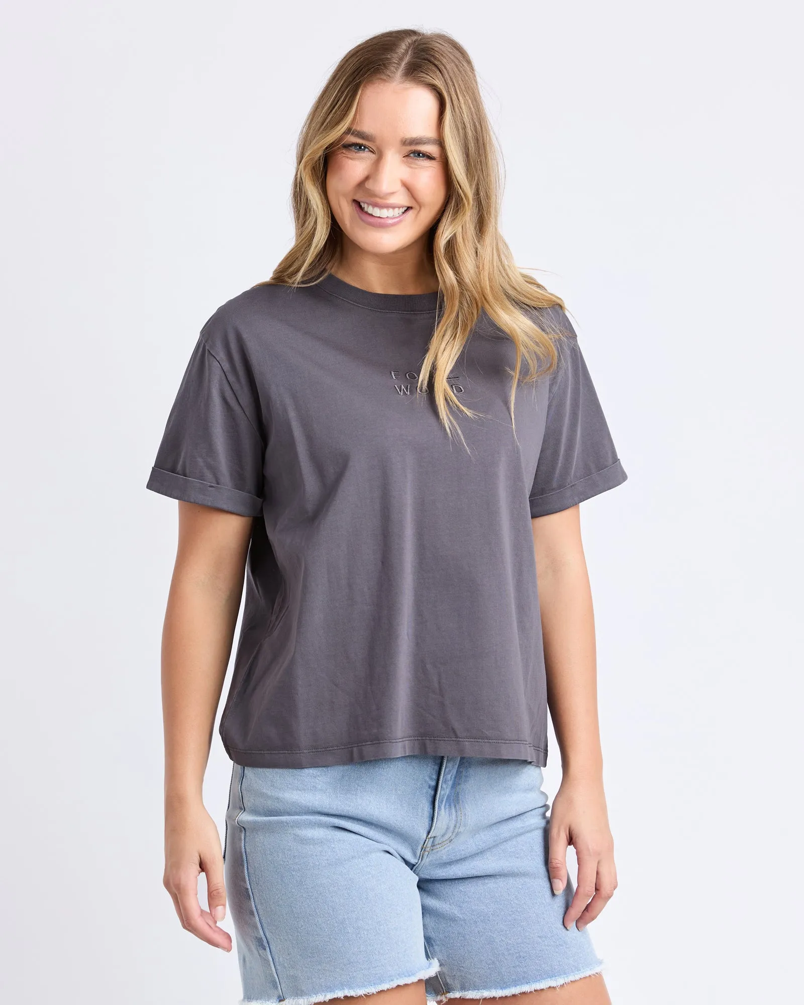 Huntleigh Oversized Tee Charcoal sold by Foxwood Clothing product image thumbnail 4