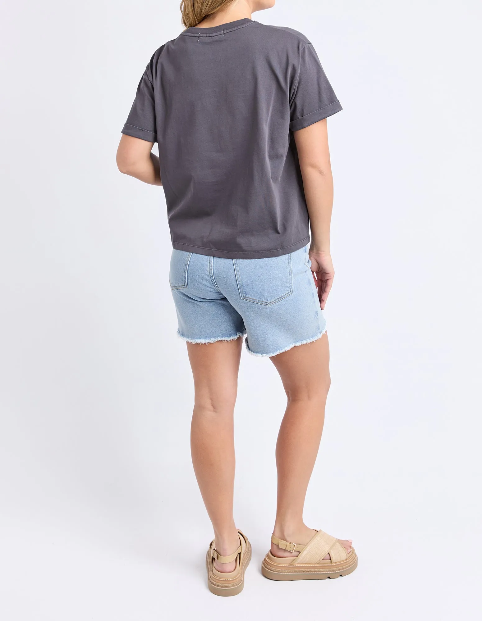 Huntleigh Oversized Tee Charcoal sold by Foxwood Clothing product image thumbnail 3