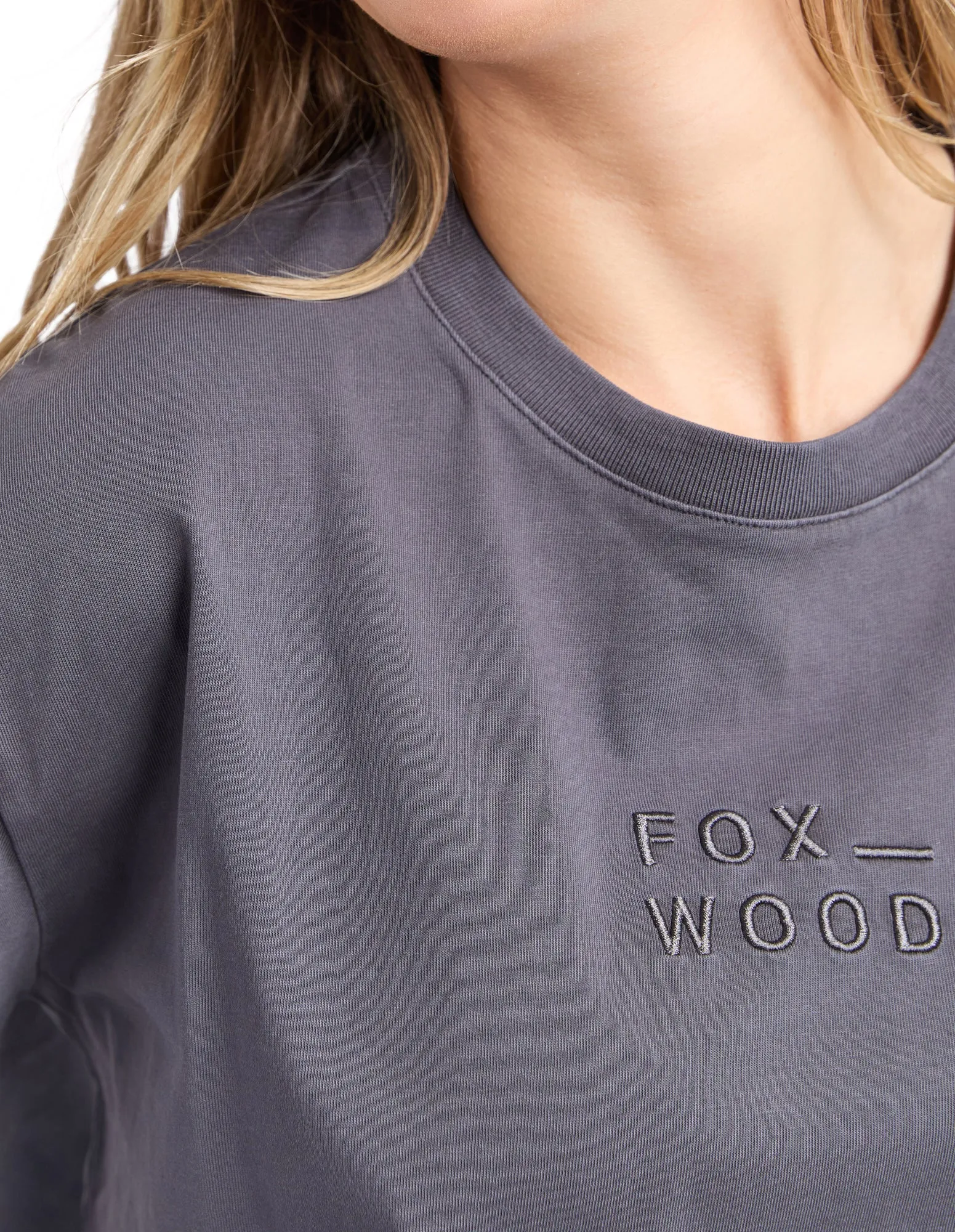 Huntleigh Oversized Tee Charcoal sold by Foxwood Clothing product image thumbnail 5