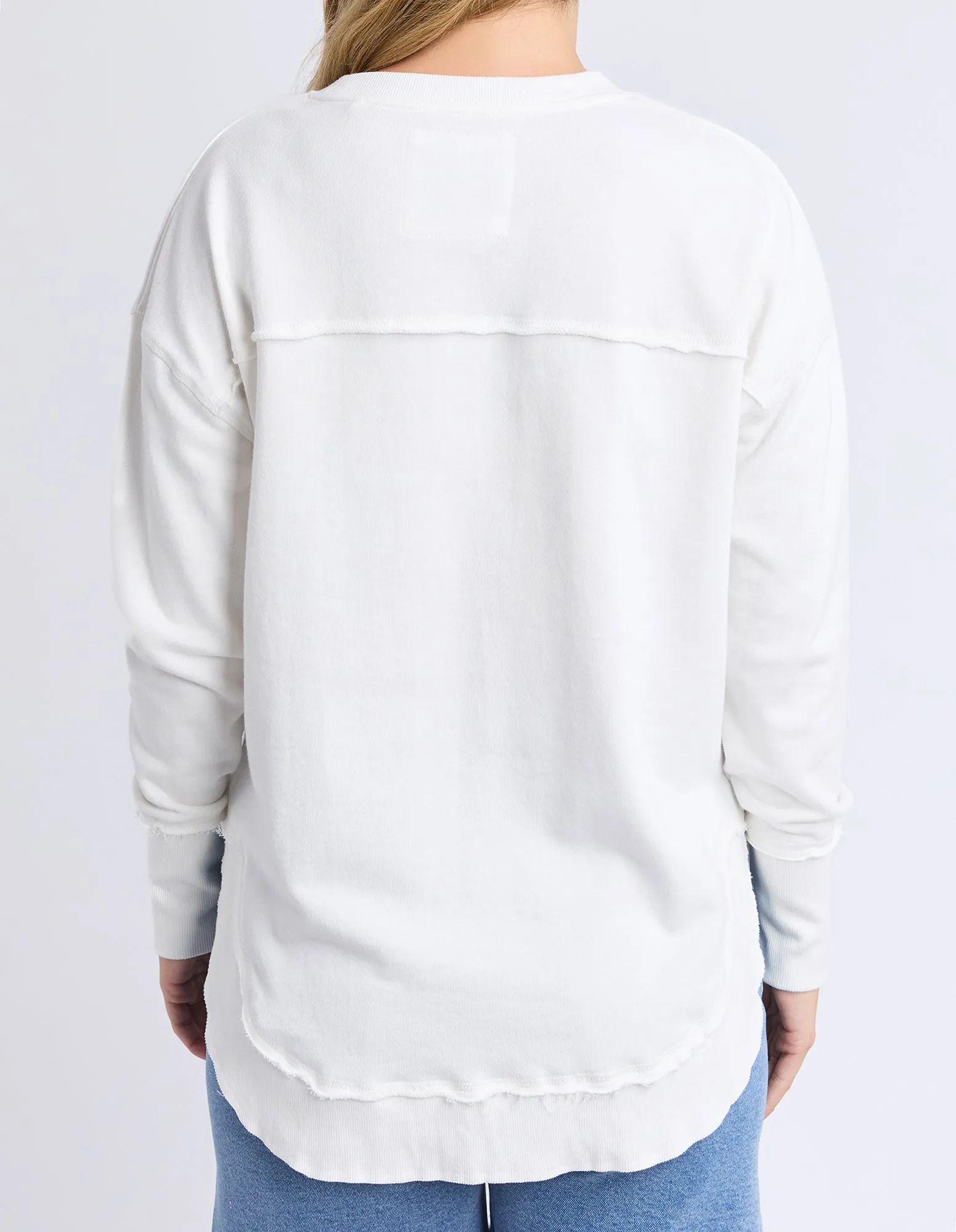 Simplified Tonal Crew Vintage Wht & Peach sold by Foxwood Clothing product image thumbnail 3
