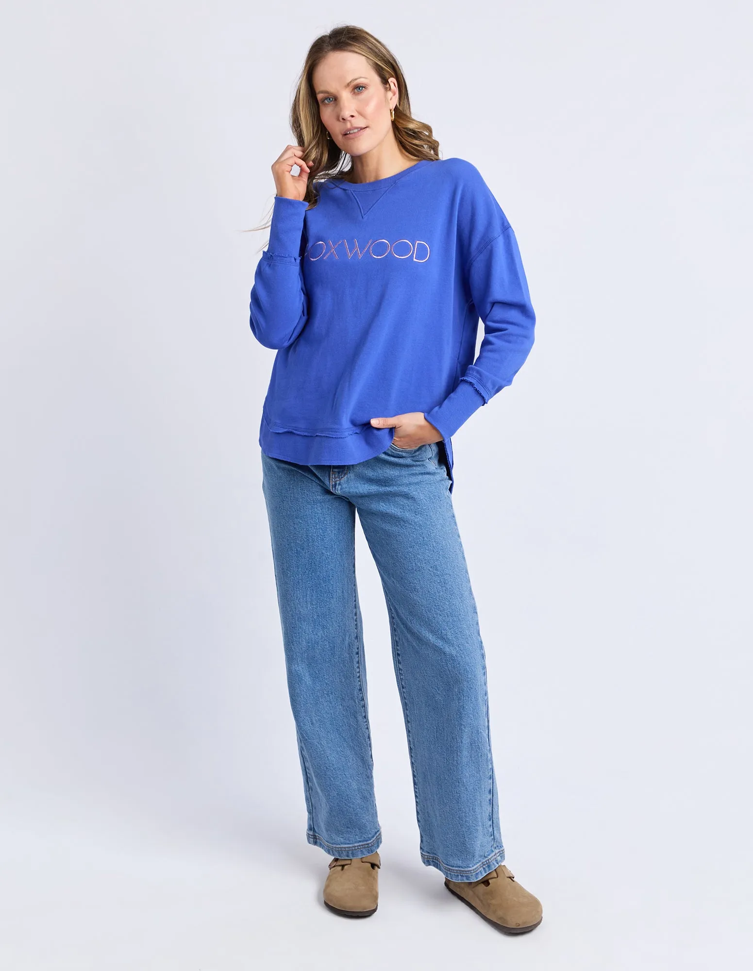 Simplified Metallic Crew Blue sold by Foxwood Clothing product image thumbnail 2