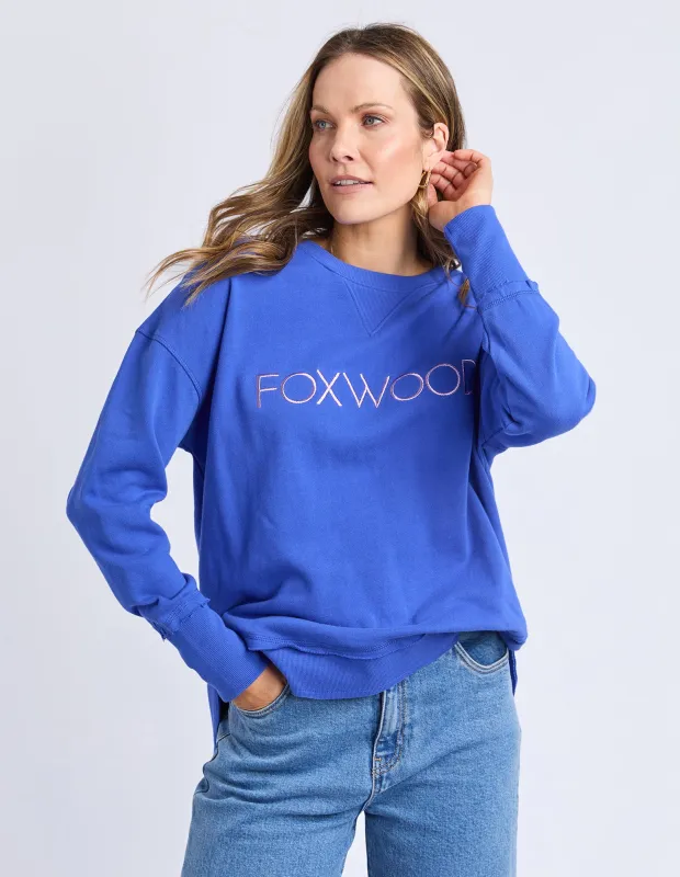Simplified Metallic Crew Blue made by Foxwood Clothing