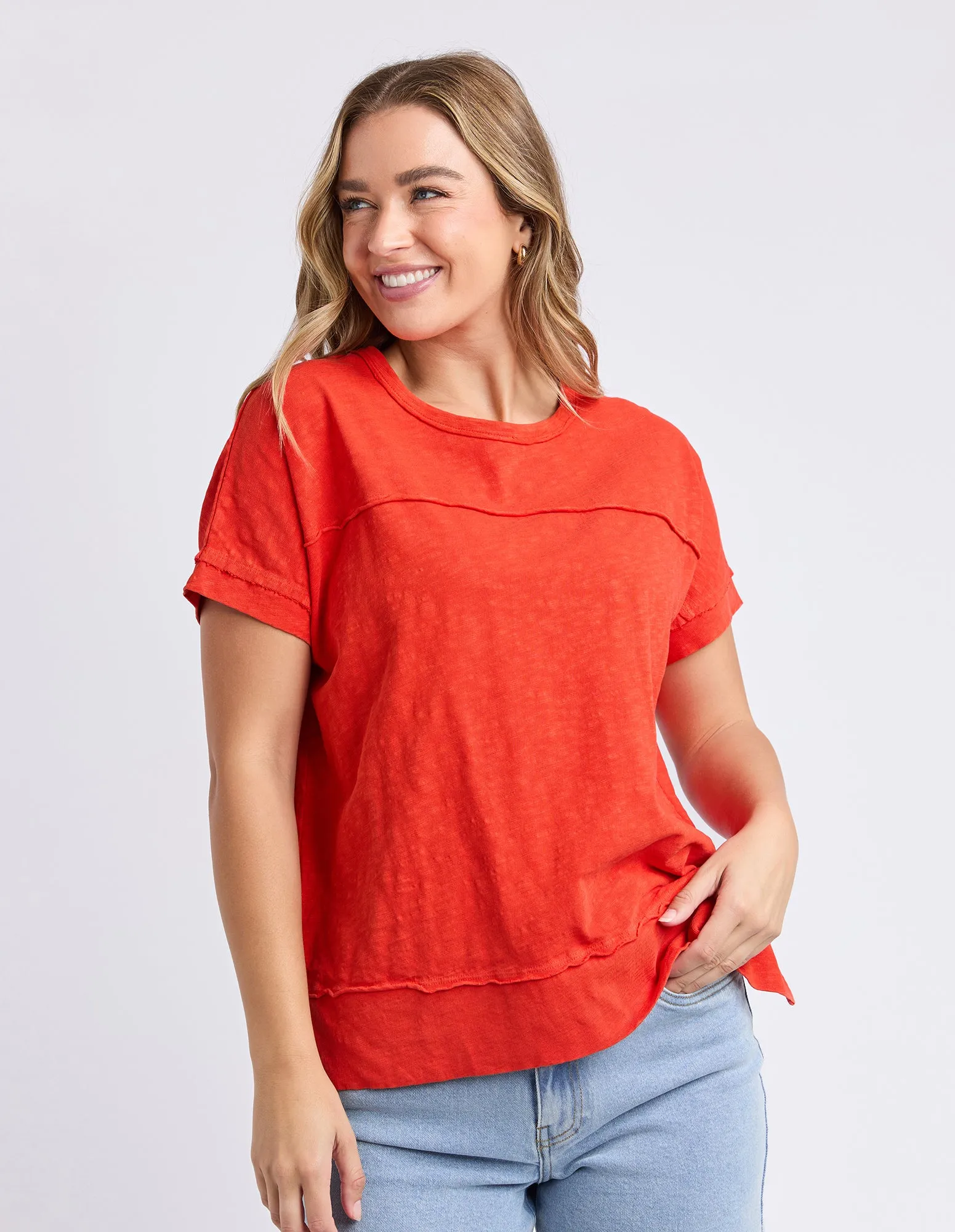 Allison Tee Tangelo sold by Foxwood Clothing