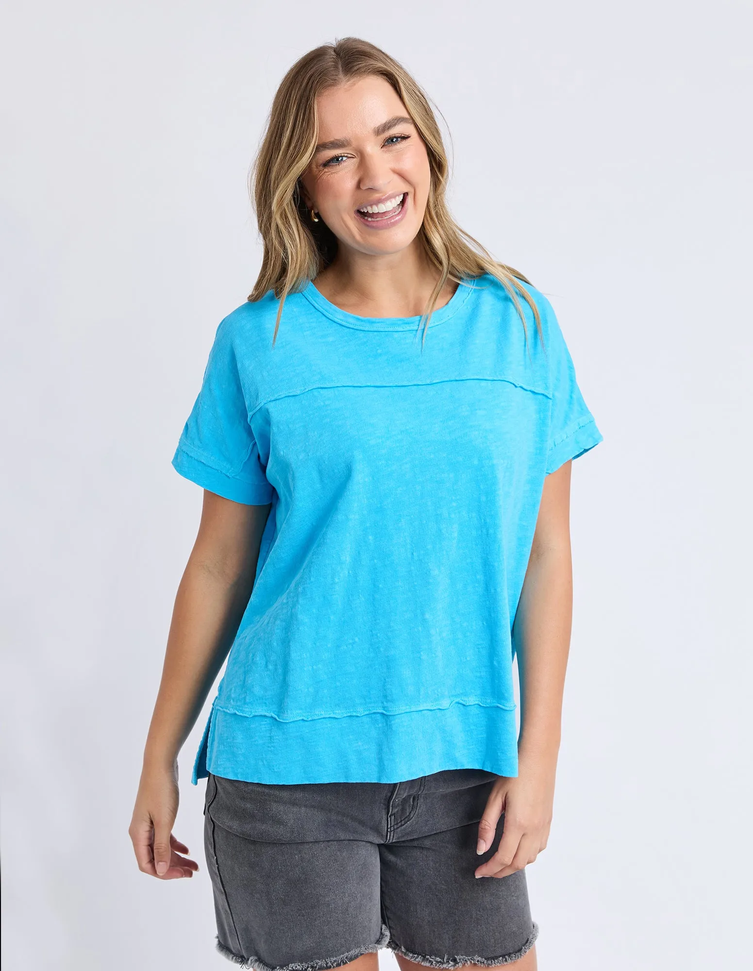 Allison Tee Azure Blue sold by Foxwood Clothing product image thumbnail 4