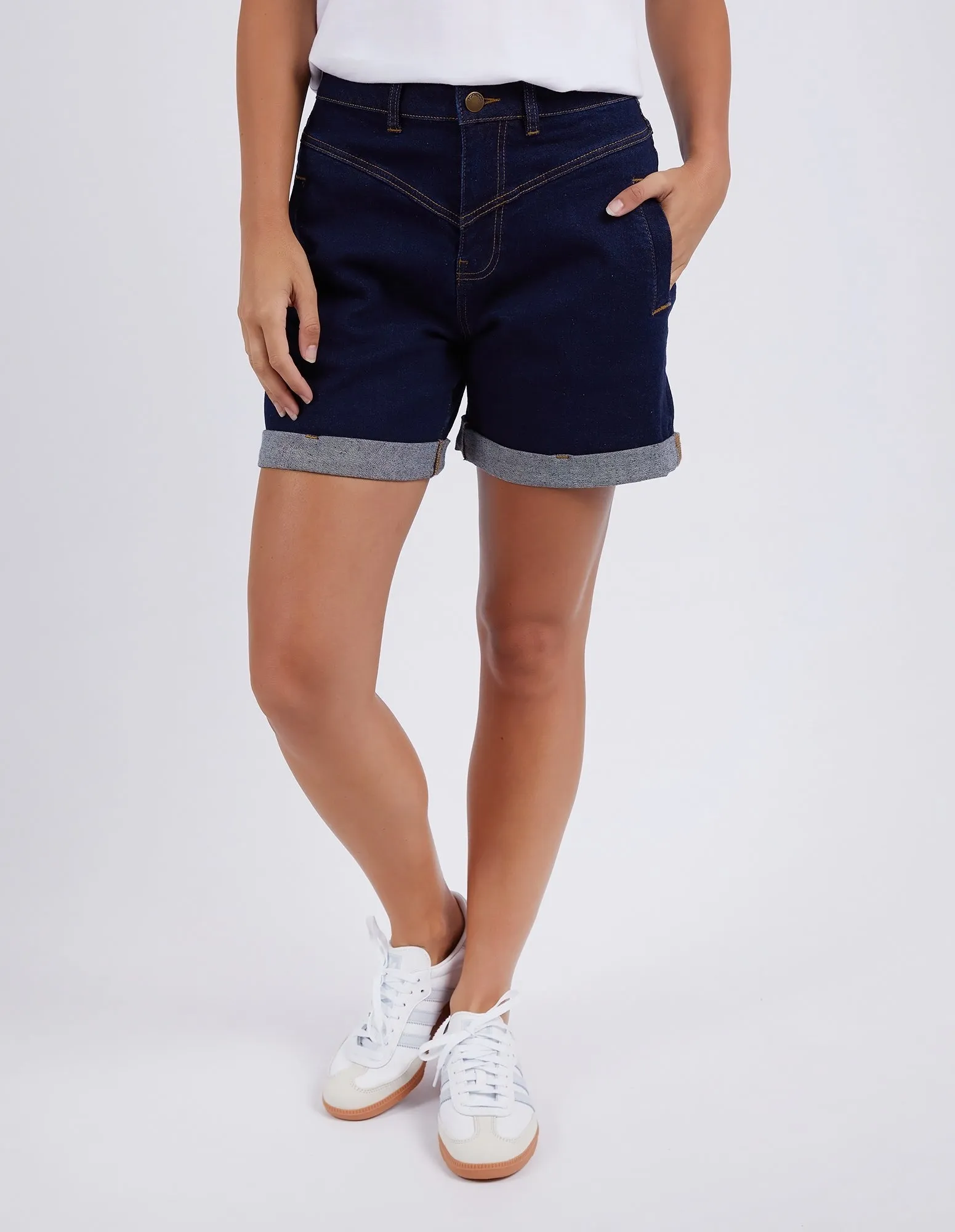 Devi Short Indigo Denim sold by Foxwood Clothing