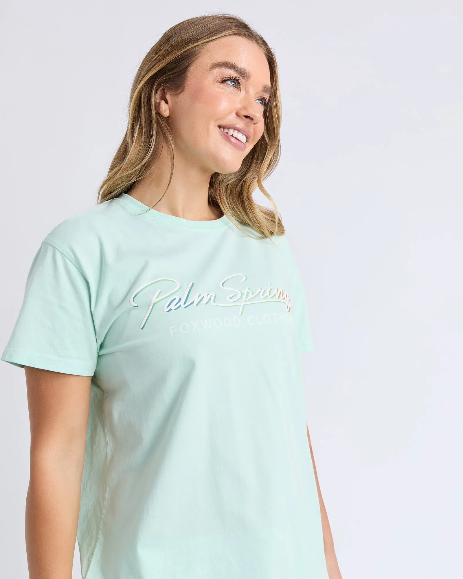 Palm Springs Tee Mint sold by Foxwood Clothing product image thumbnail 4
