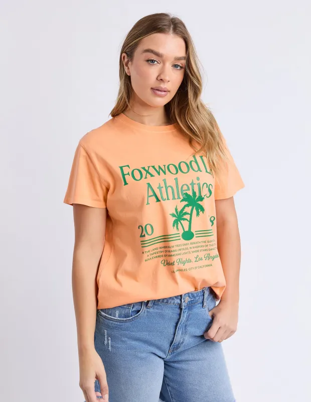 La Aths Tee Peach sold by Foxwood Clothing