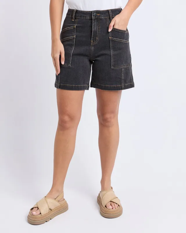 Balmy Short Washed Black sold by Foxwood Clothing