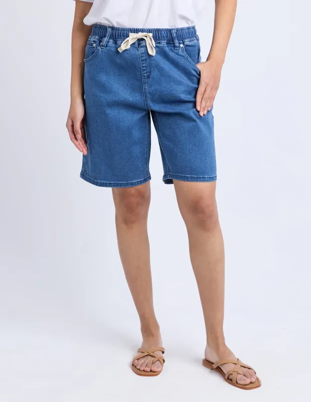 Gabby Bermuda Short Dark Blue sold by Foxwood Clothing