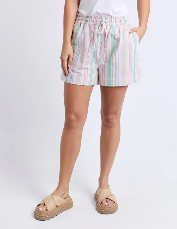 Cali Short Multi Stripe sold by Foxwood Clothing