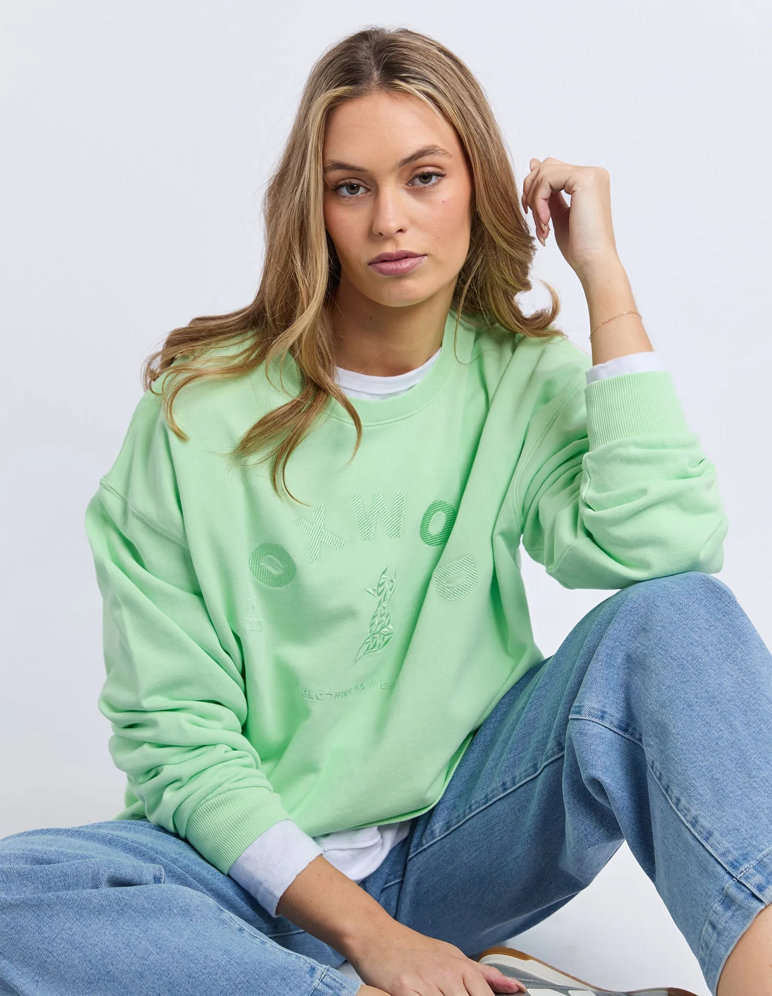 Effortless Crew Mint sold by Foxwood Clothing