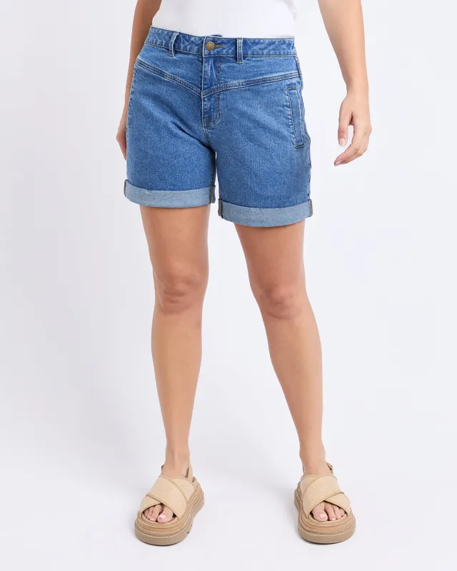 Devi Short Mid Blue sold by Foxwood Clothing