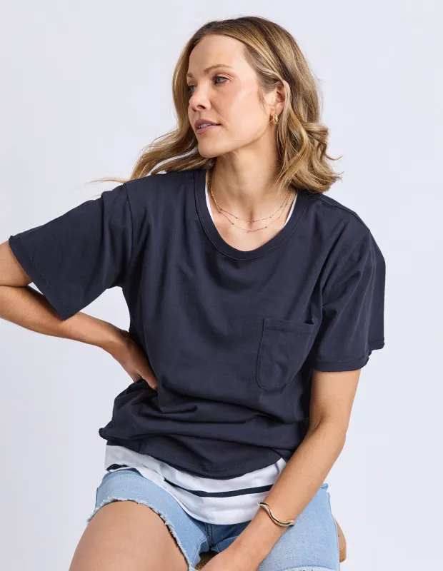 San Diego Tee Navy sold by Foxwood Clothing