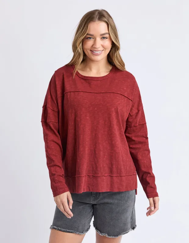 Jayne Throw On Top Russet Brown sold by Foxwood Clothing