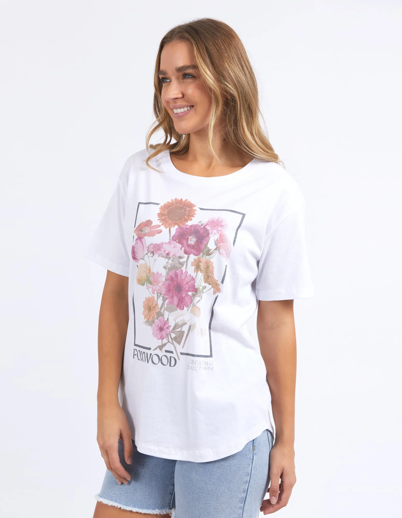 In Bloom Tee White sold by Foxwood Clothing product image thumbnail 4