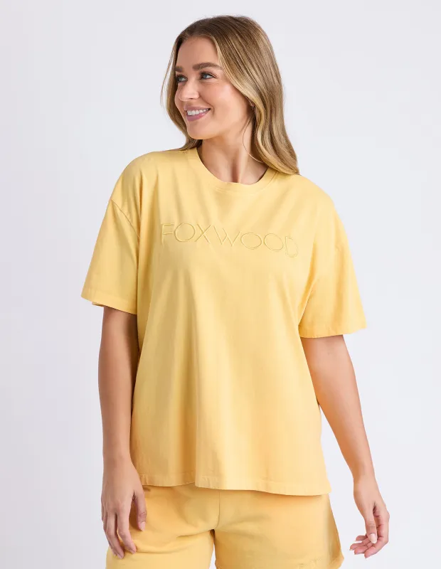Simplified Tee Yellow made by Foxwood Clothing