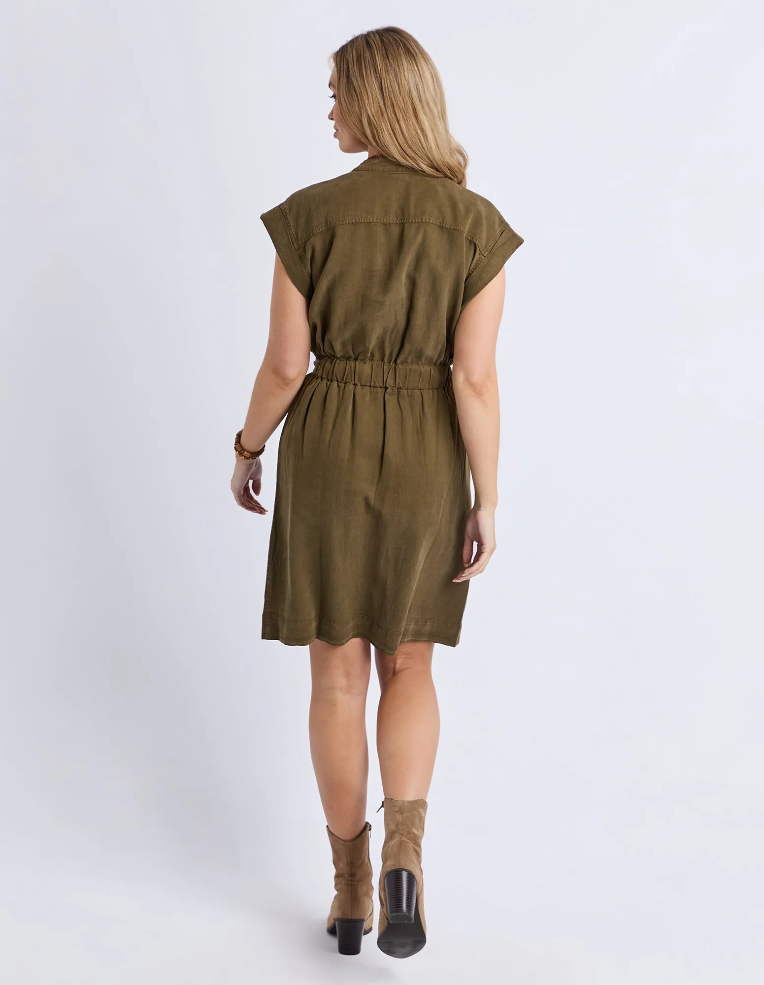 Dakota Dress Dark Olive sold by Foxwood Clothing product image thumbnail 5
