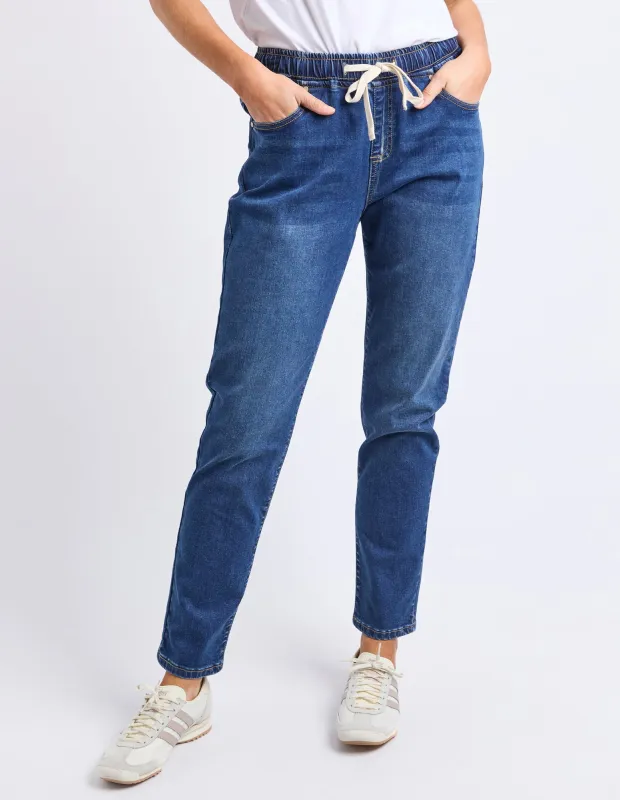 Juliette Jogger Jean Vintage Blue sold by Foxwood Clothing