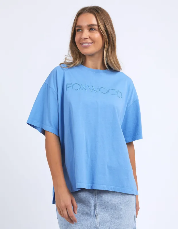 Simplified Tee Blue sold by Foxwood Clothing