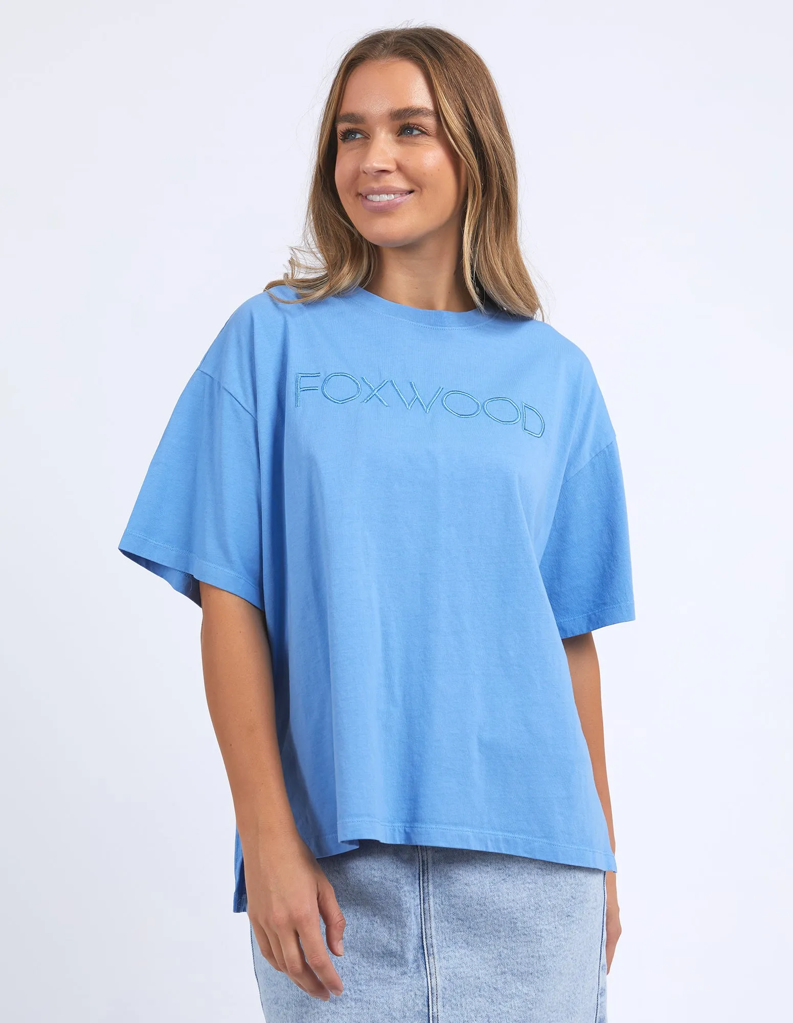 Simplified Tee Blue sold by Foxwood Clothing