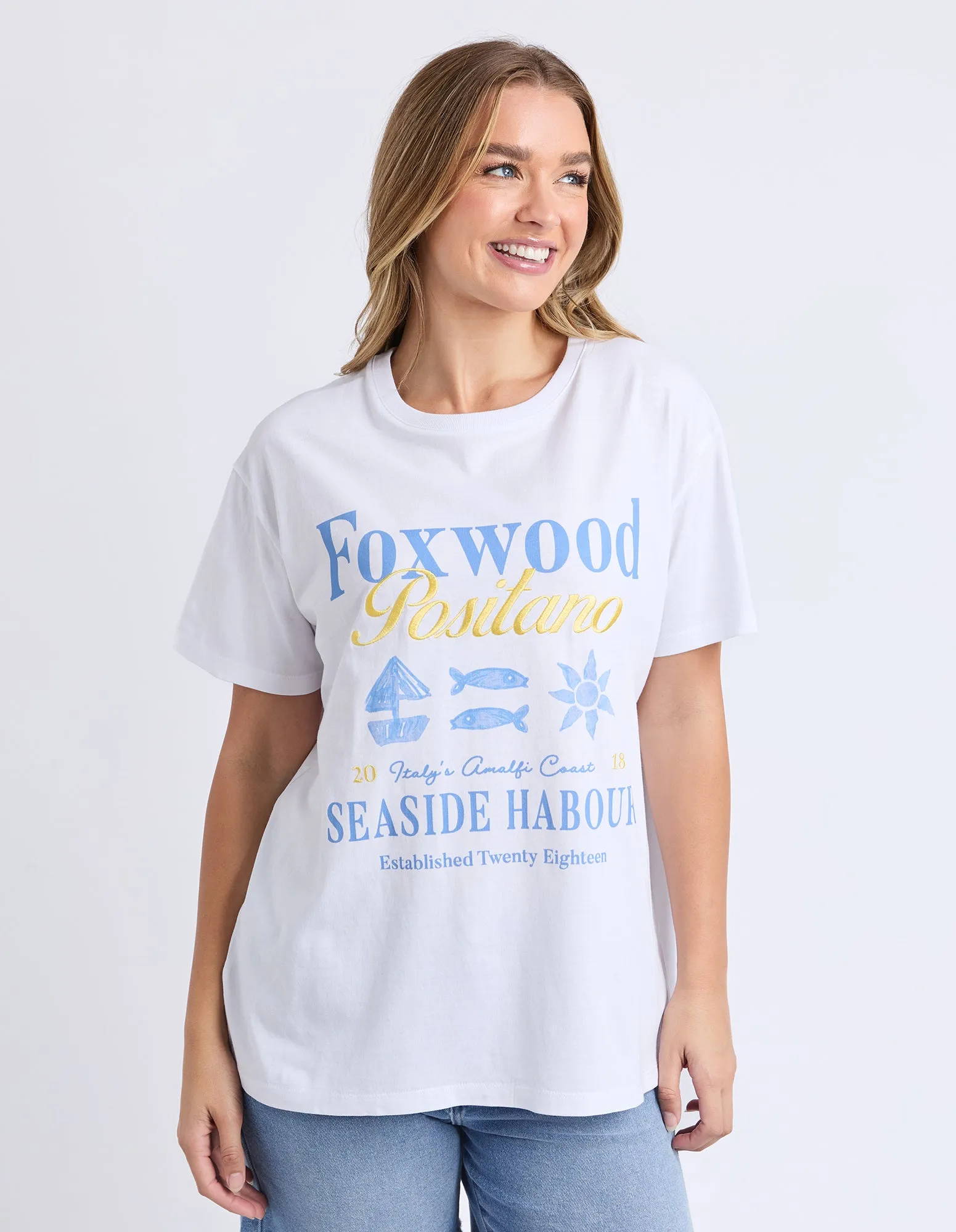 Positano Tee White sold by Foxwood Clothing product image thumbnail 2