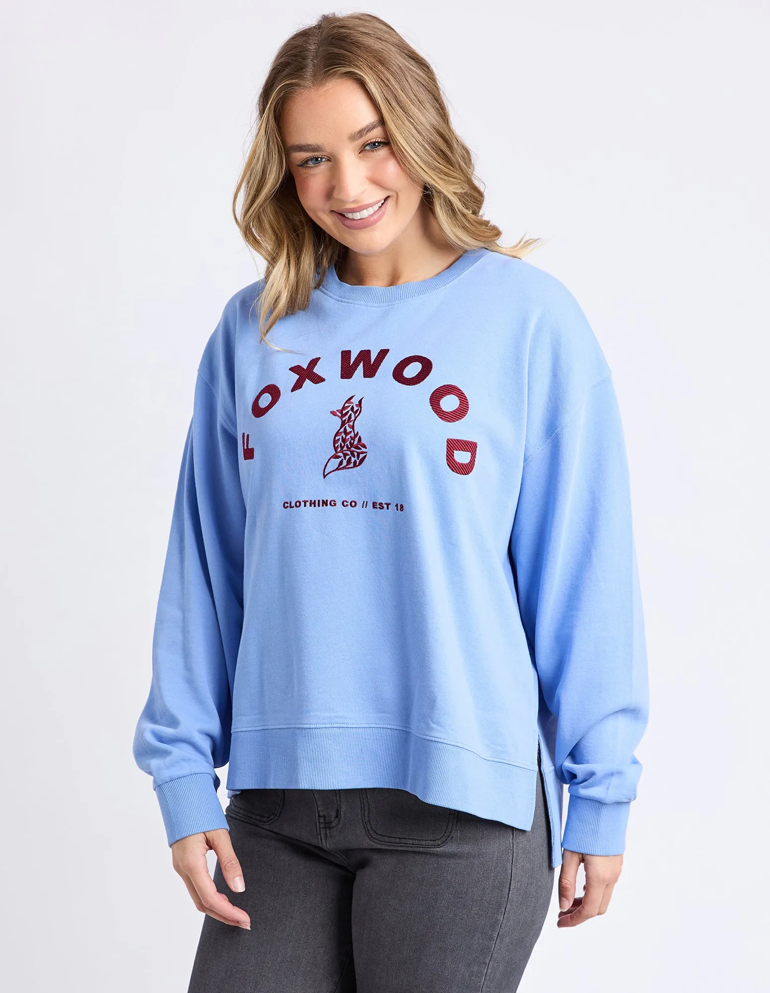 Effortless Contrast Crew Azurine Blue sold by Foxwood Clothing product image thumbnail 4