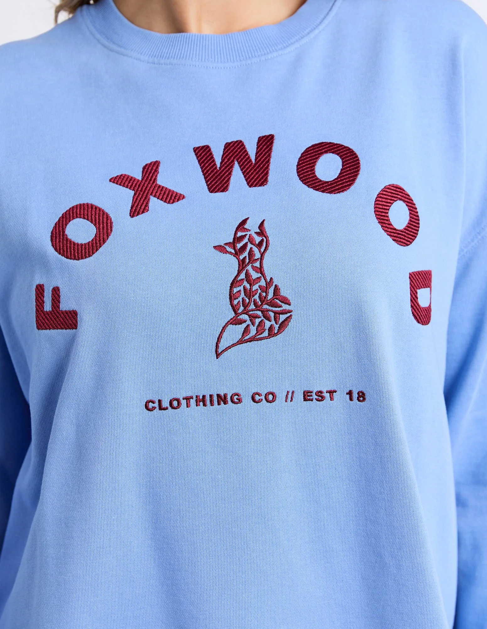 Effortless Contrast Crew Azurine Blue sold by Foxwood Clothing product image thumbnail 5