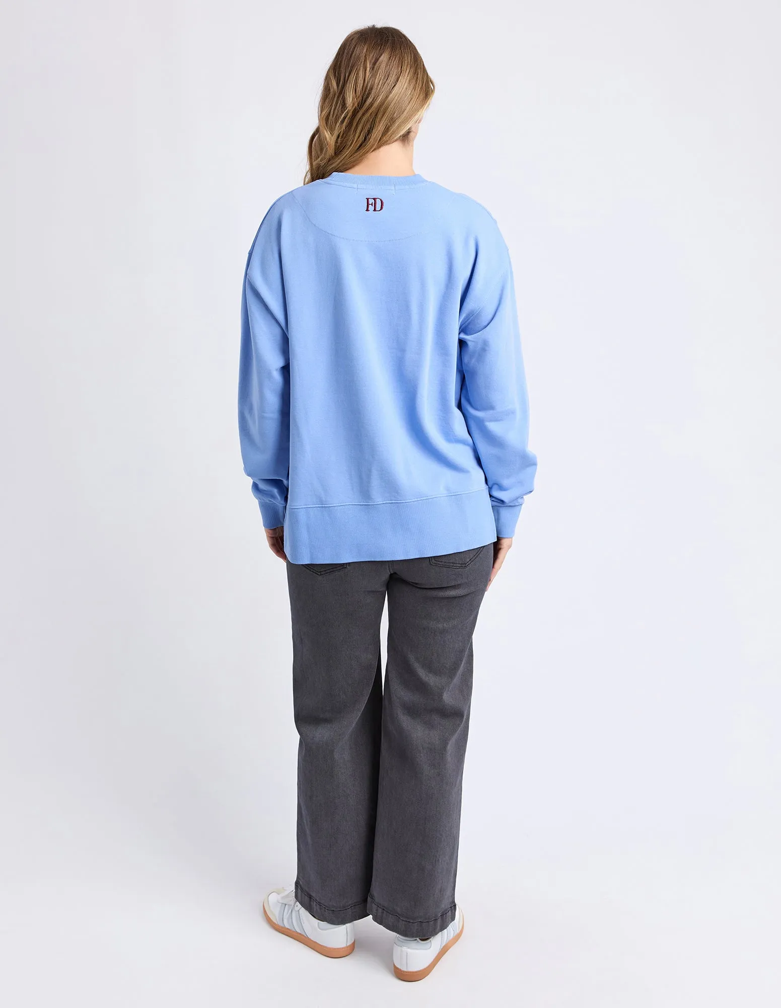 Effortless Contrast Crew Azurine Blue sold by Foxwood Clothing product image thumbnail 3