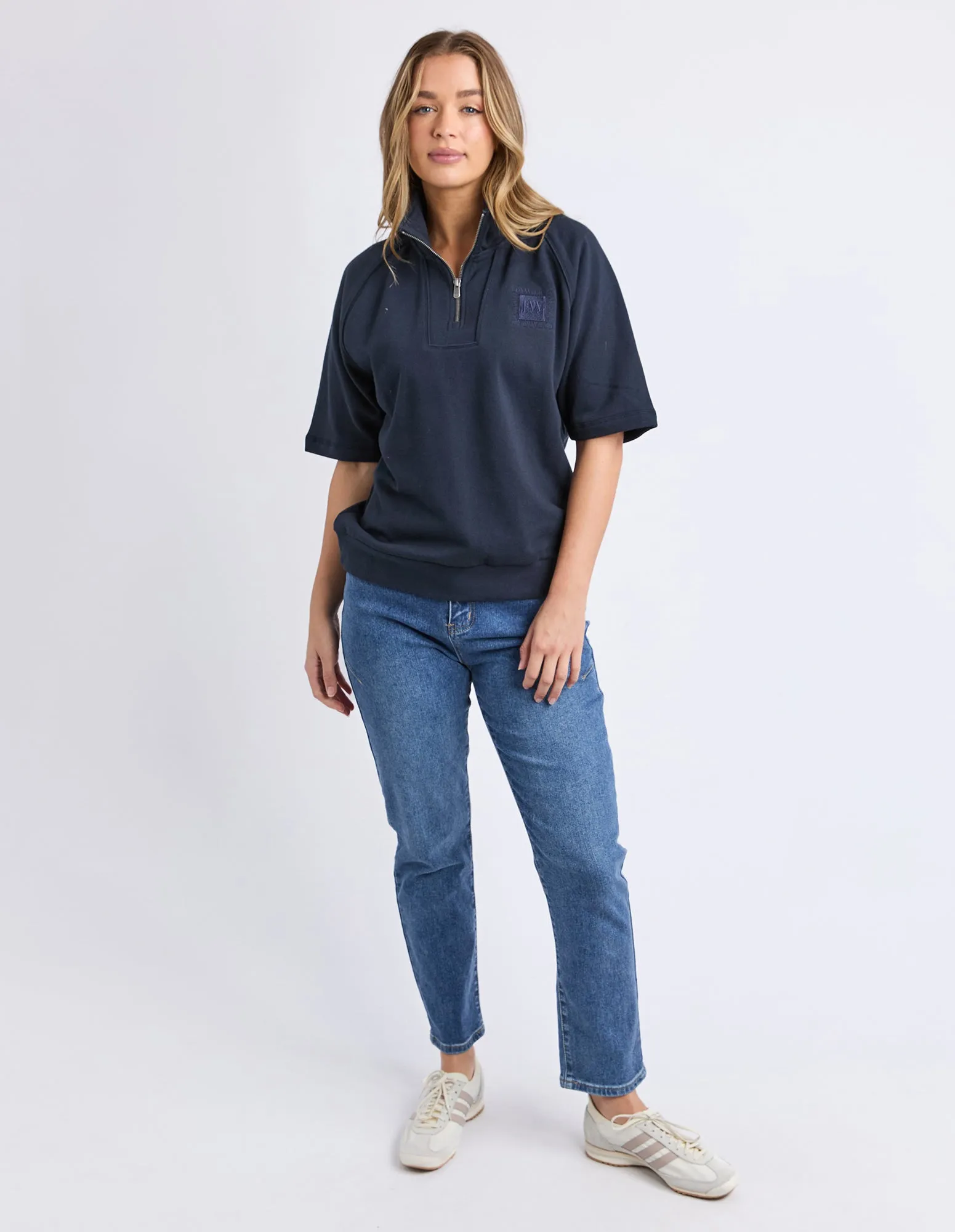 Piped Crew Solid Navy sold by Foxwood Clothing product image thumbnail 2