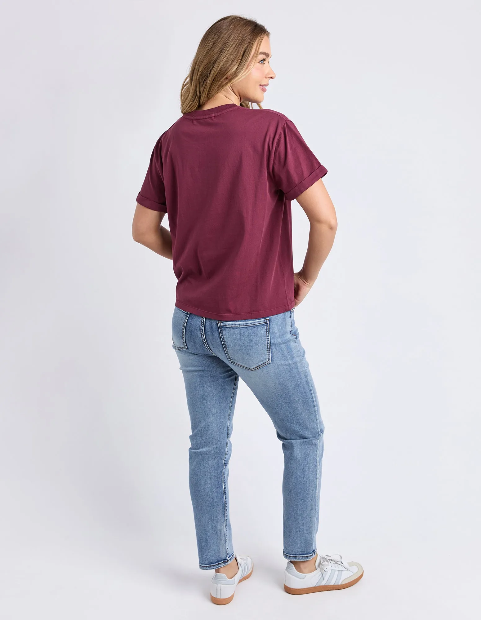 Huntleigh Oversized Tee Windsor Wine sold by Foxwood Clothing product image thumbnail 3