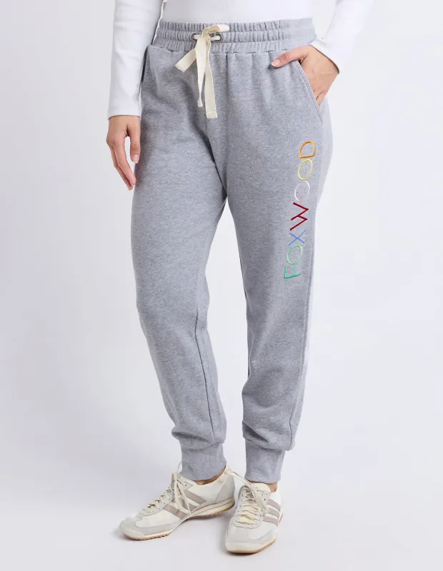 Simplified Confetti Track Pant Grey Marle made by Foxwood Clothing