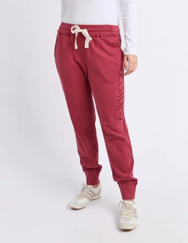 Simplified Track Pant Rust sold by Foxwood Clothing