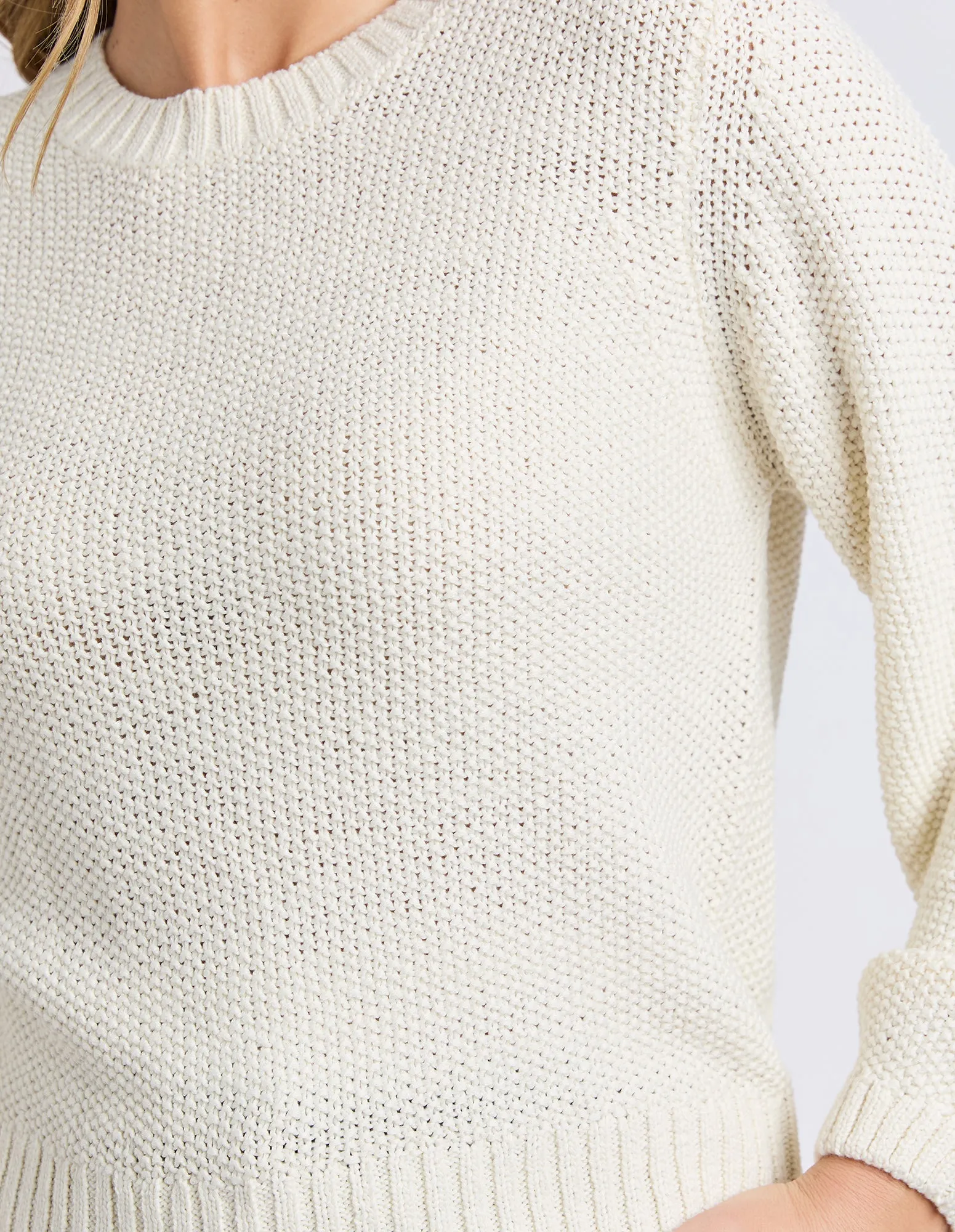 Blair Long Sleeve Knit Vintage White sold by Foxwood Clothing product image thumbnail 5