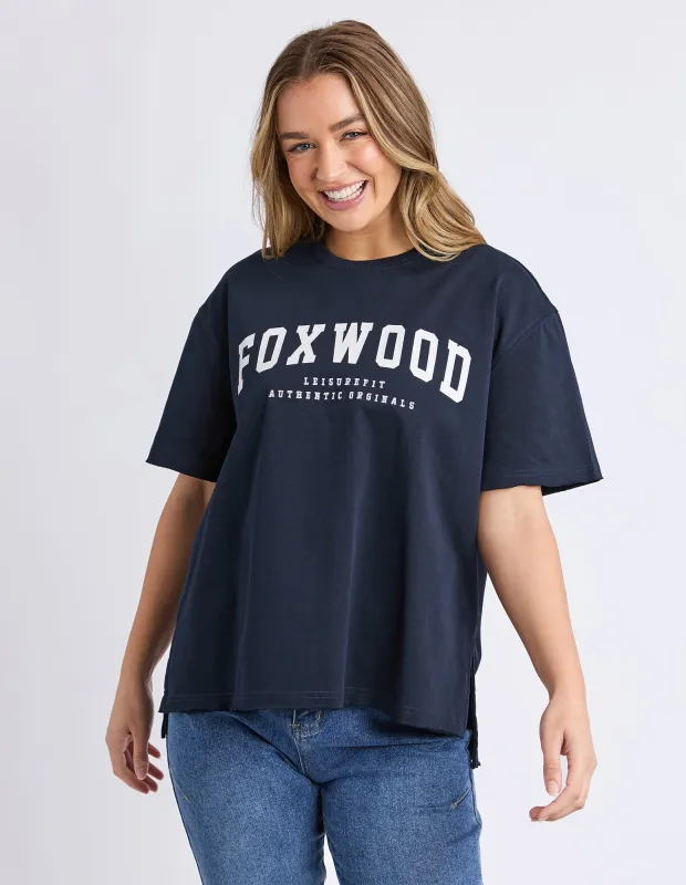 Pulse Tee Navy made by Foxwood Clothing