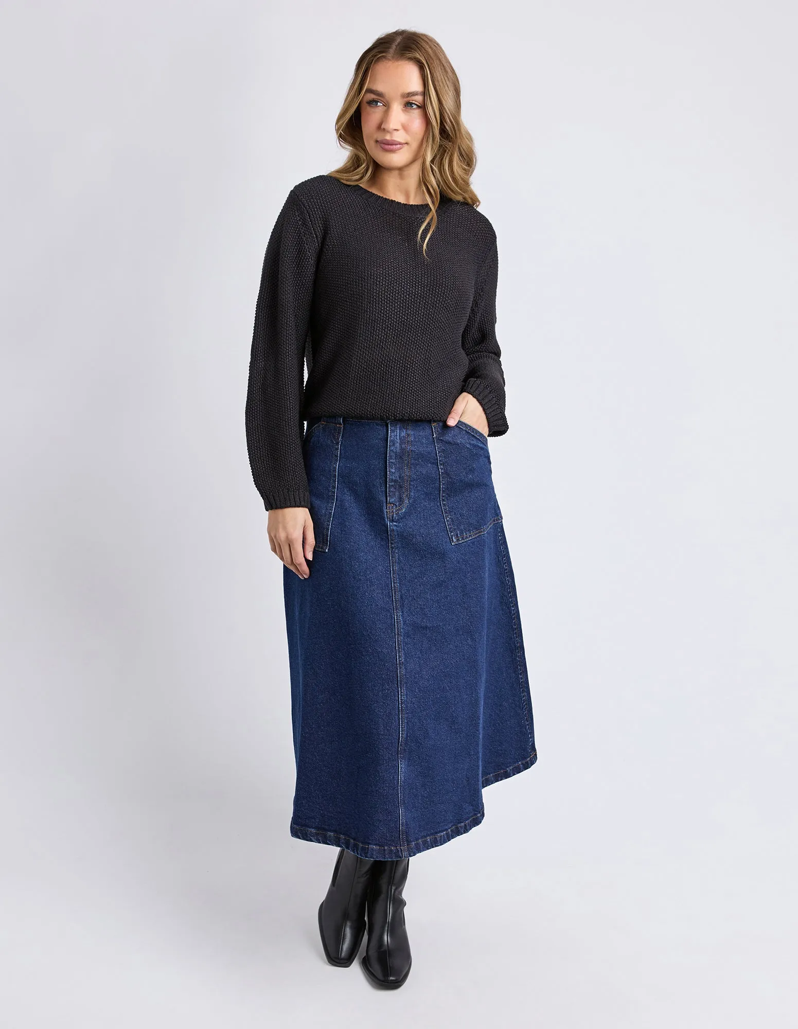 Blair Long Sleeve Knit Black sold by Foxwood Clothing product image thumbnail 2