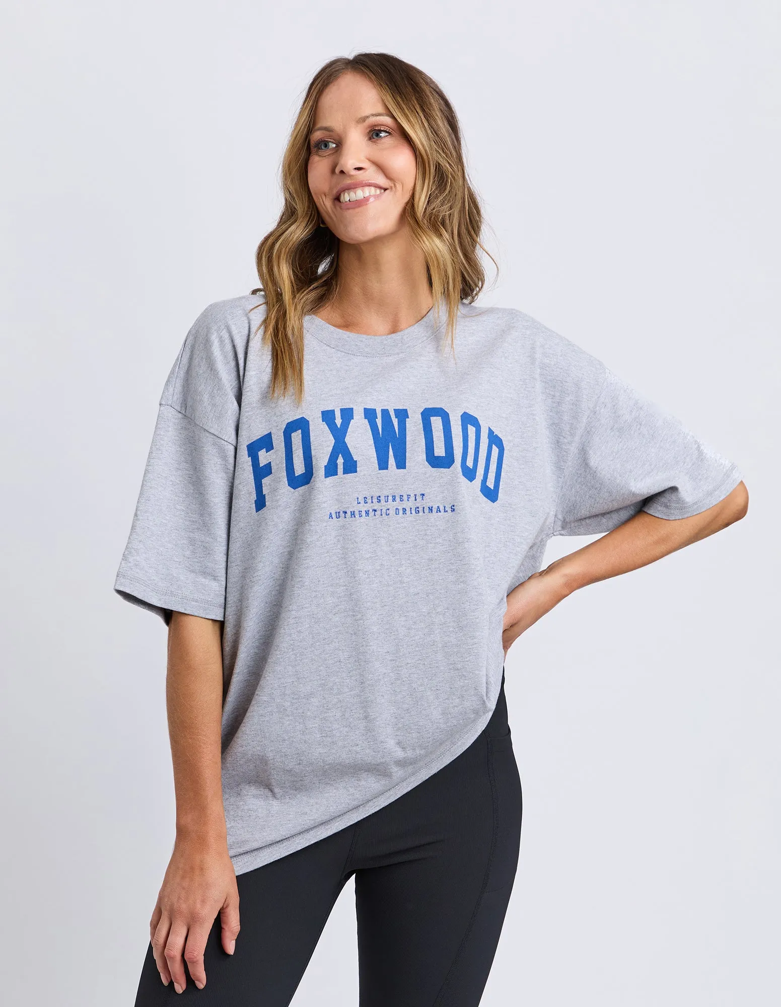 Interval Tee Grey Marle/Blue sold by Foxwood Clothing